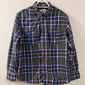 WindRiver Outfitting Co. - Men's Flannel Checkered Long Sleeve Shirt, Large